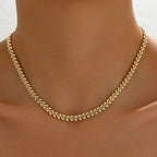 Classic Gold Chain Necklace with Refined Link Design