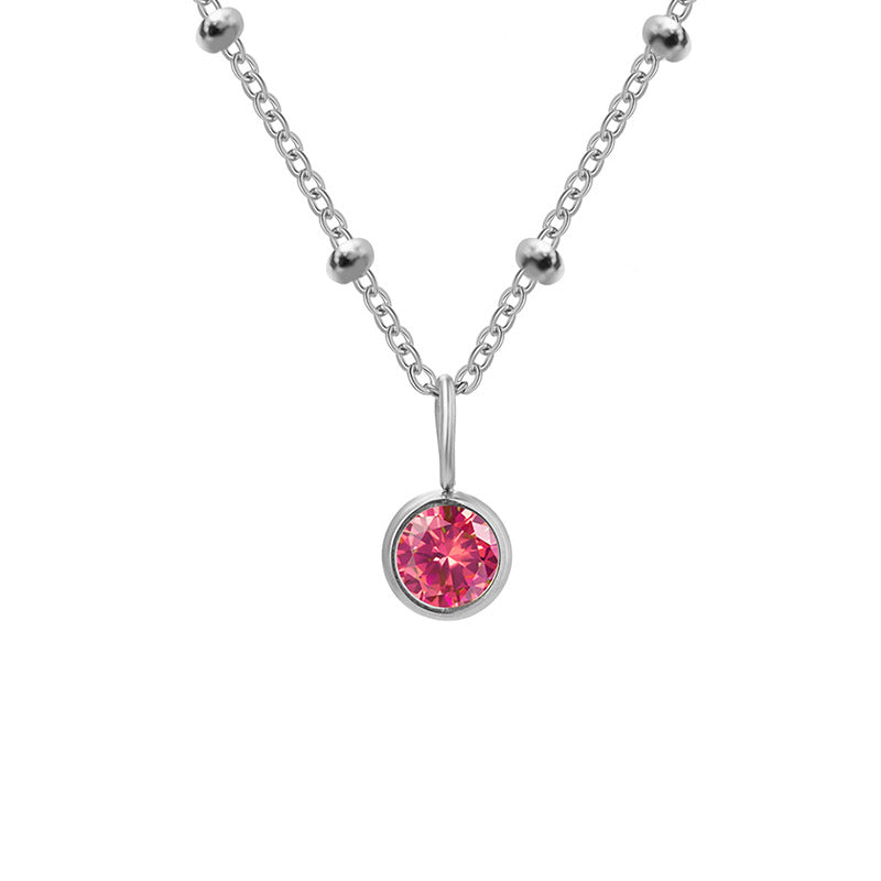 Classic Birthstone Solitaire Necklace