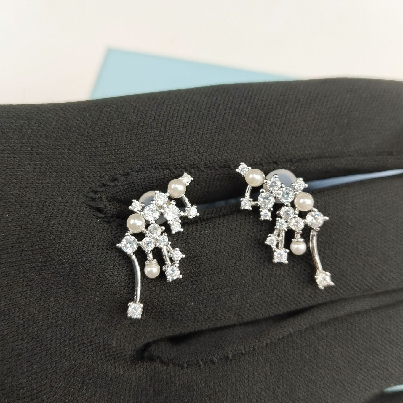 Luxury Crystal Cluster Earrings ,Necklace