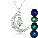 Crescent Moon Glow Pendant