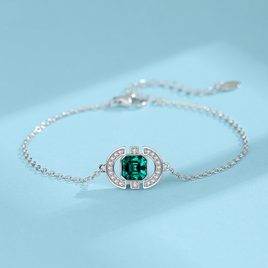 Square Crystal Jewelry Set