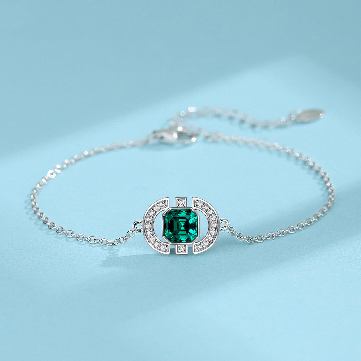 Square Crystal Jewelry Set