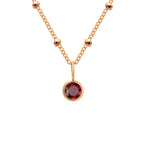Classic Birthstone Solitaire Necklace