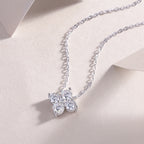 Lucky Four-Leaf Clover Moissanite Pendant Necklace