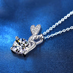 Moissanite Fairy Pendant Necklace