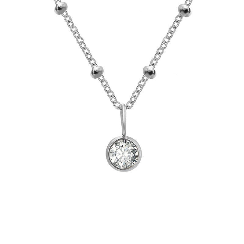 Classic Birthstone Solitaire Necklace