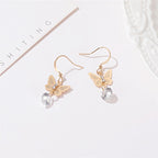 Butterfly Charm Crystal Earrings
