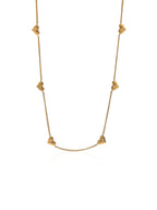 Delicate Heart Charm Necklace with Fine Chain