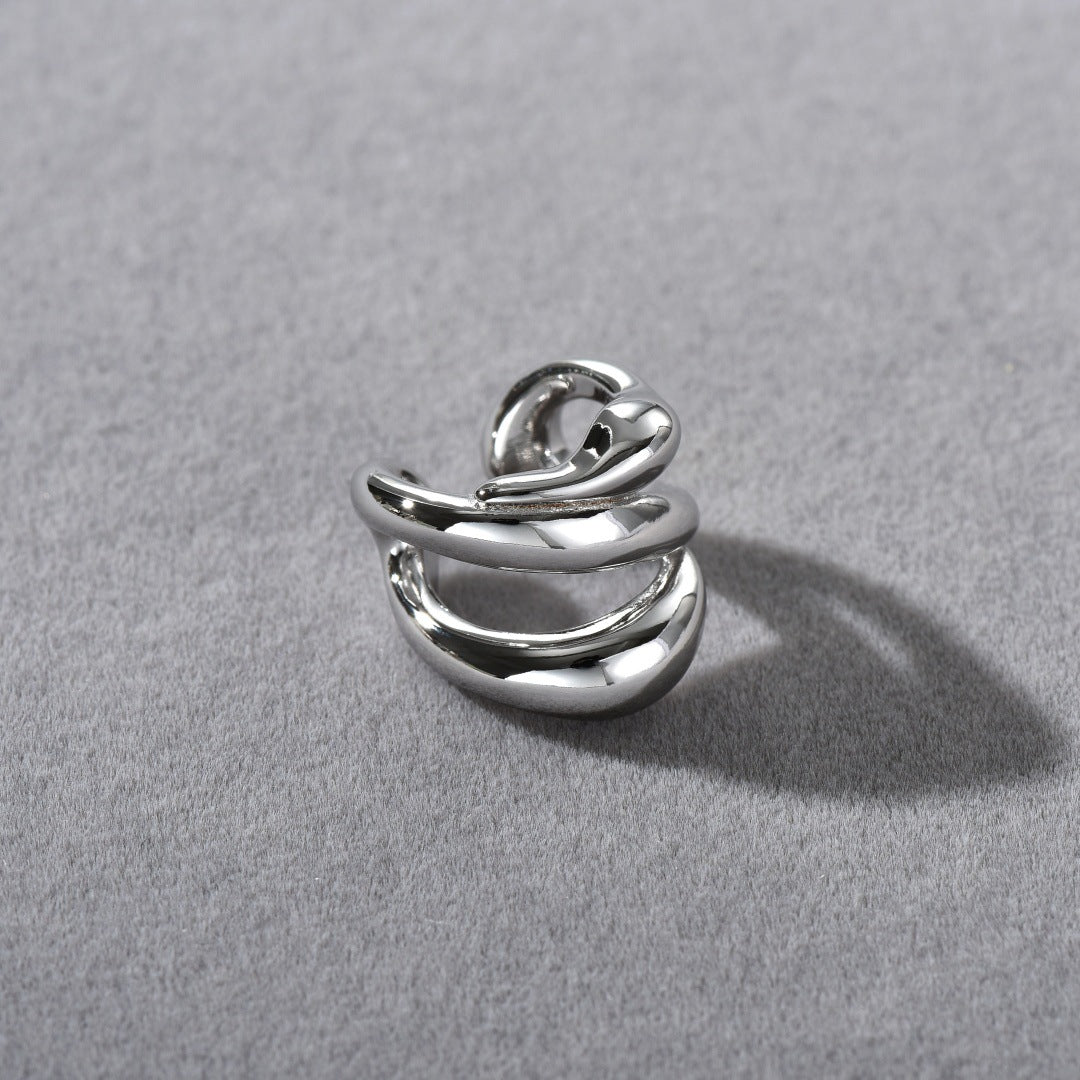 French Line Minimalist Multi-Layer Ear Cuff