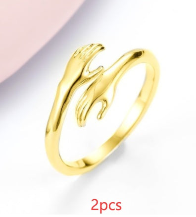 Embrace Adjustable Hug Ring – Minimalist Hand Design
