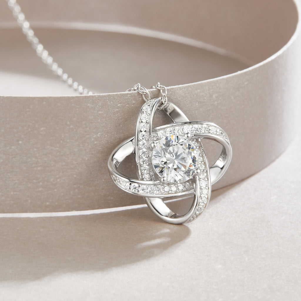Interlocking Orbit Moissanite Pendant Necklace
