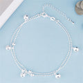 Delicate Silver Bell Anklet