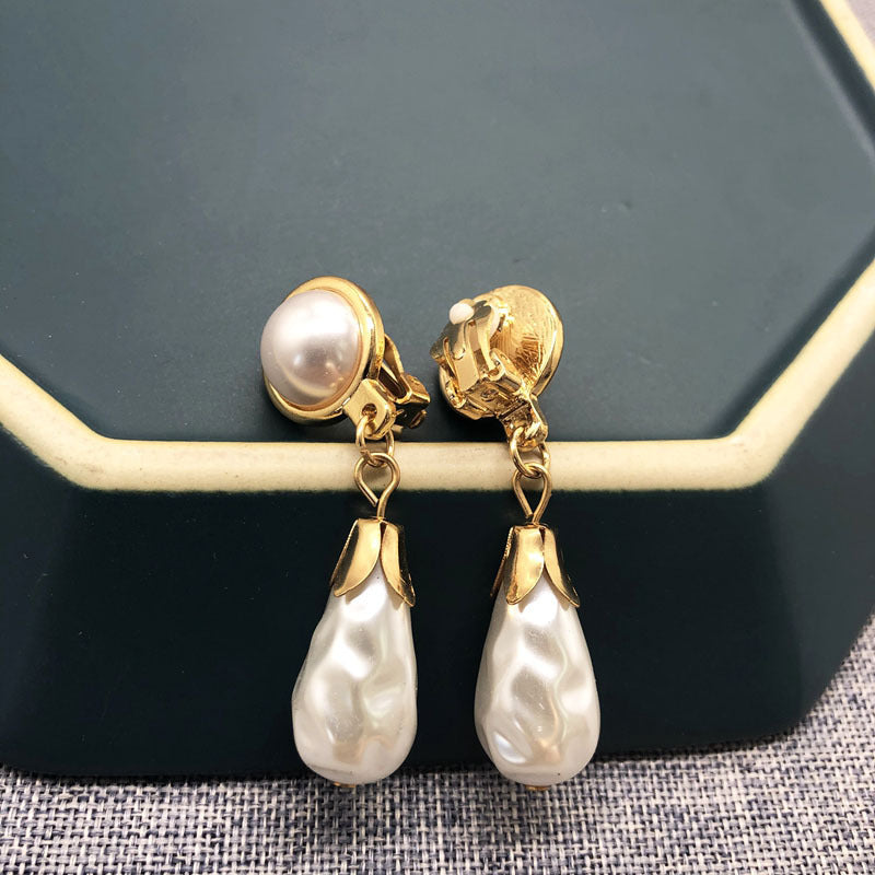 Handmade Baroque Pearl Earrings
