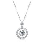 Halo Diamond Pendant Necklace