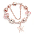 Charm Bracelet with Butterfly Pendant