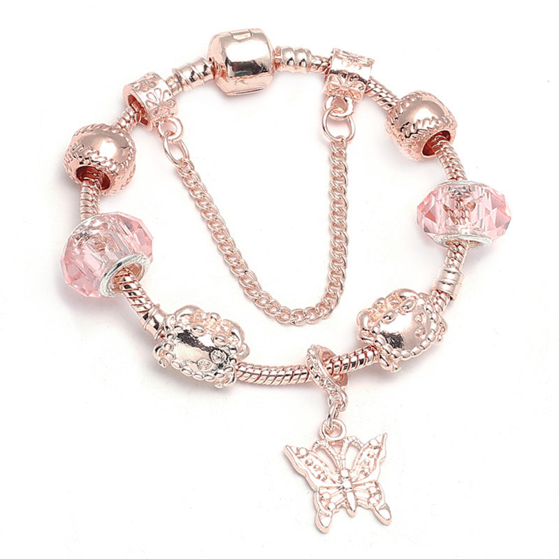 Charm Bracelet with Butterfly Pendant