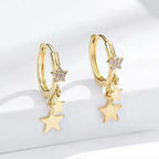 Celestial Star Dangle Earrings