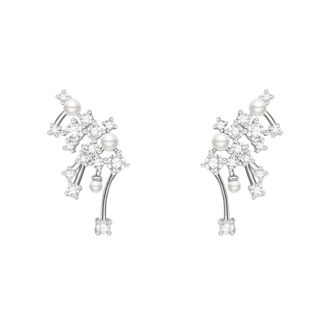 Luxury Crystal Cluster Earrings ,Necklace