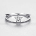 Celestial Star Ring in Sterling Silver