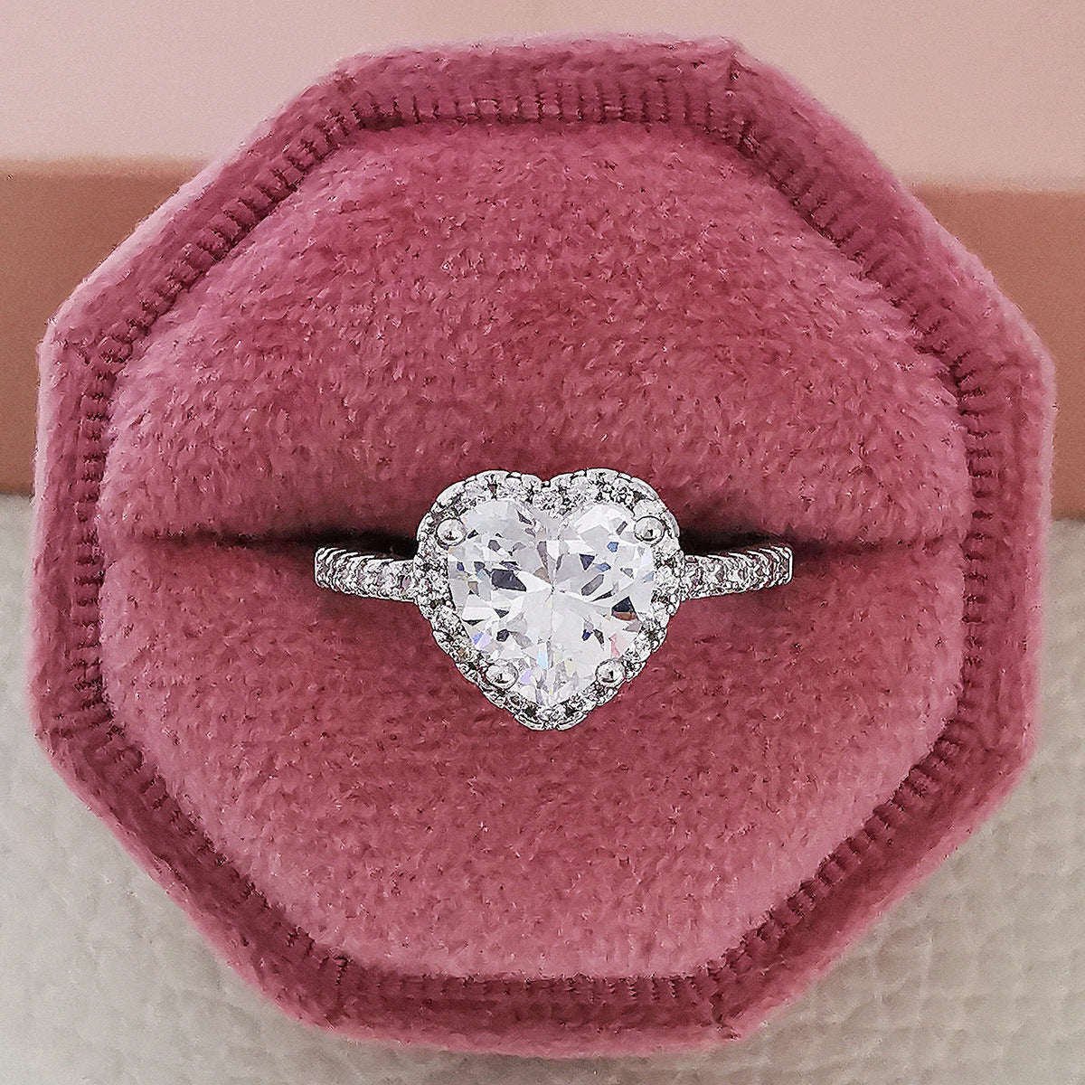 Blush Halo Engagement Ring Collection – Cushion, Pear & Heart Cuts