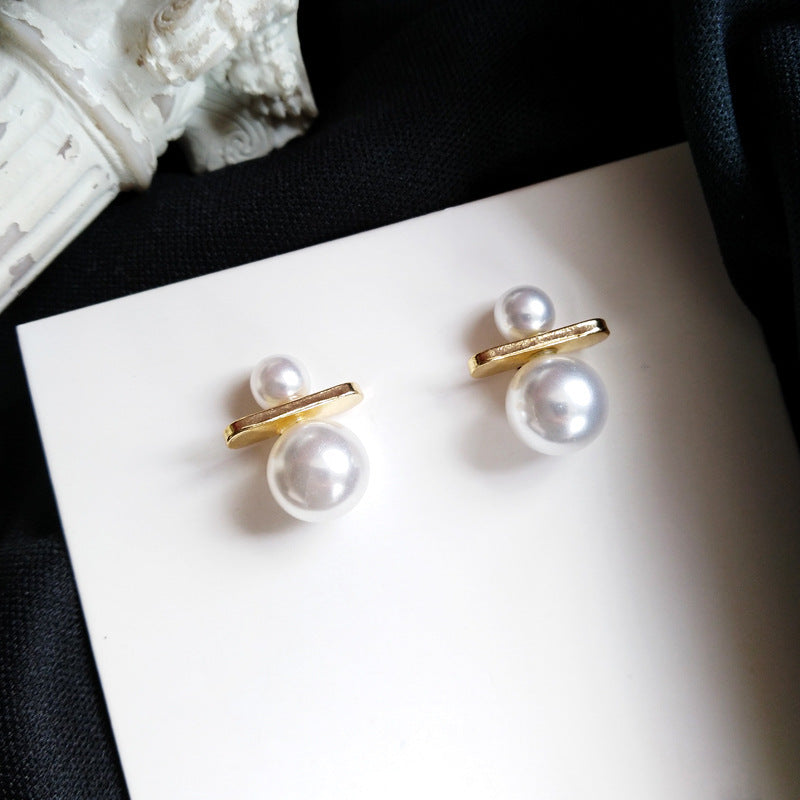 Sweet Bow Pearl Drop Earrings