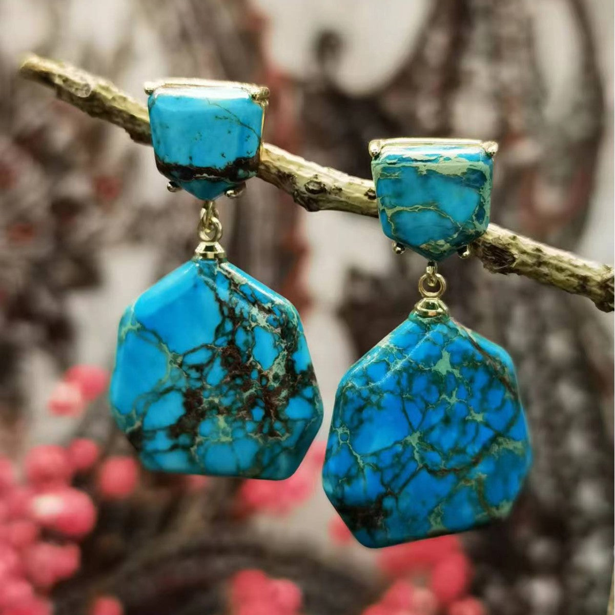 Emperor Stone Drop Earrings